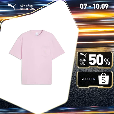 Áo Thun Thời Trang PUMA Nam SELECT Essentials Pocket Tee Pearl Pink Màu Hồng