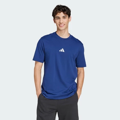 adidas Phong cách sống Áo Thun Single Jersey Logo Nhỏ Essentials Nam Màu xanh da trời JF1093