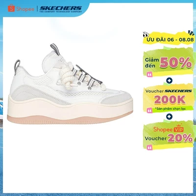 [ĐỘC QUYỀN ONLINE] Giày Thể Thao Nữ Skechers Street D'lites XL Wave Crest - 185320-WBGY Memory Foam