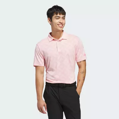 adidas Đánh gôn ÁO POLO JACQUARD ULTIMATE365 Nam Hồng KC3535