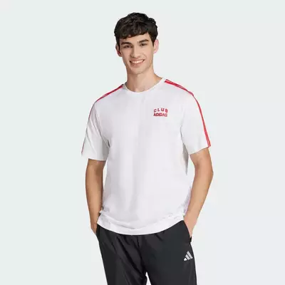 adidas Phong cách sống Áo Thun Graphic Codes Collegiate Club Nam trắng JJ1606
