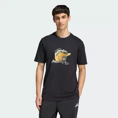 adidas Phong cách sống ÁO THUN GRAPHIC SNACK POPCORN Nam Đen KD3928
