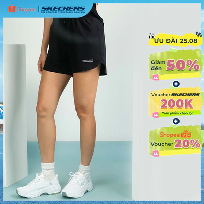 Quần Đùi Thể Thao Nữ Skechers Walking Performance Shorts - SP325W354-0018