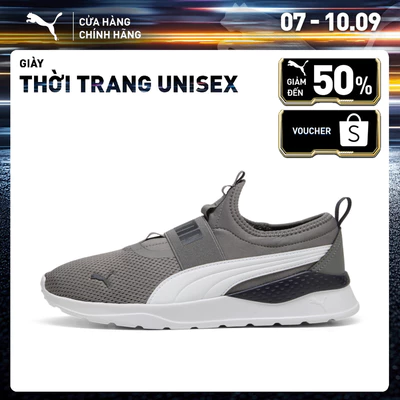 Giày Thời Trang PUMA Unisex Anzarun Lite SlipOn Cast Iron-White-New Navy Màu Xám