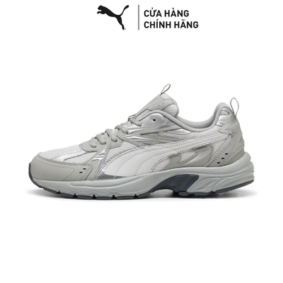 Giày Thể Thao PUMA Unisex Milenio tech_ Gray Echo-Feather Gray-Silver Màu Xám