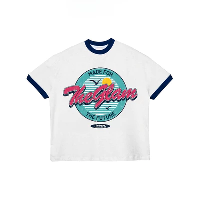 TheGlam CHÍNH HÃNG - Áo Thun Boxy "OCEAN VIBES" Ringer Tee UNISEX - TS02-16