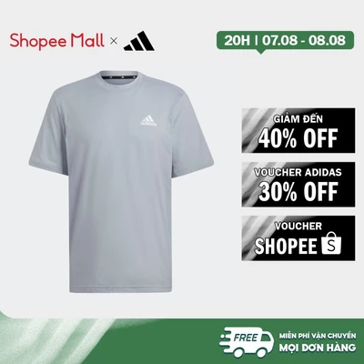 [Duy nhất 8.8 - VOUCHER 30%]adidas Gym & Training Áo Thun Thể Thao AEROREADY Designed To Move FEELREADY Nam Xám HD4116