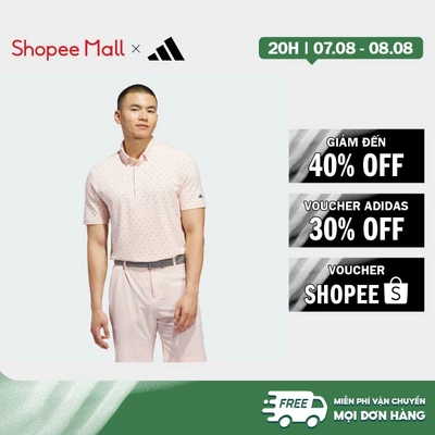 [Duy nhất 8.8 - VOUCHER 30%]adidas Đánh gôn ÁO POLO HỌA TIẾT SIÊU NHỎ ULTIMATE365+ Nam Hồng KB3730
