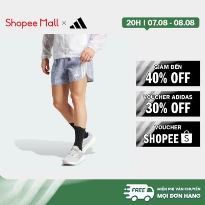 [Duy nhất 8.8 - VOUCHER 30%]adidas Chạy Quần Short 3 Sọc Own the Run Nam Xám JD7769