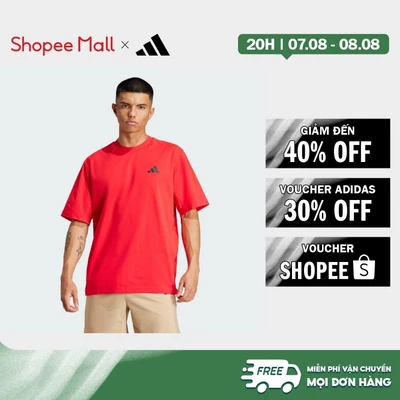 [Duy nhất 8.8 - VOUCHER 30%]adidas Gym & Training Áo Thun Graphic Nam Đỏ JC5257