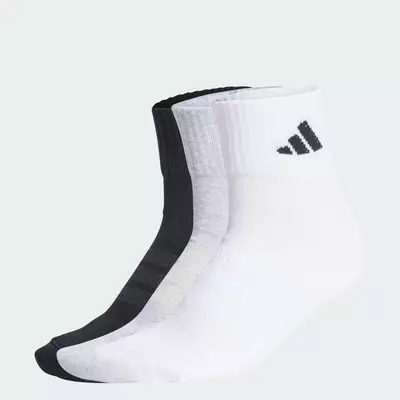 adidas Lifestyle CUSHIONED SPORTSWEAR ANKLE SOCKS 3 PAIR PACK Unisex Grey KC9631