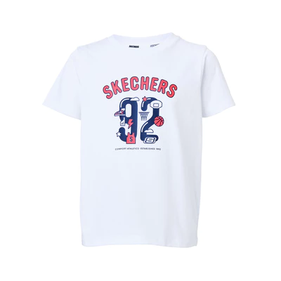 Áo Thun Tay Ngắn Trẻ Em Skechers Basketball Short Sleeve Tee - SL324K342-00GK Online Sale
