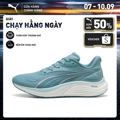 Giày Chạy Bộ PUMA Nam Electrify NITRO 4 Baltic Sea Blue-Fresh Water-Silver Màu Xanh