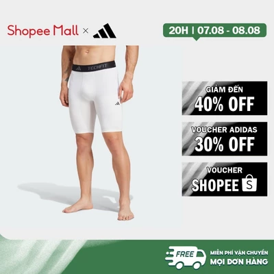 [Duy nhất 8.8 - VOUCHER 30%]adidas Gym & Training TECHFIT Compression Training Short Tights Men White IW5838