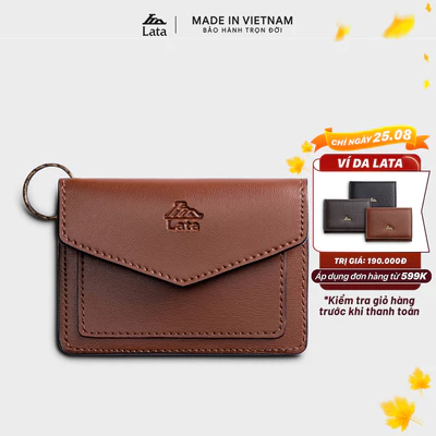 Ví Lata (Thời trang nữ tiện lợi - Ví móc khóa da Luxdeli MK6)