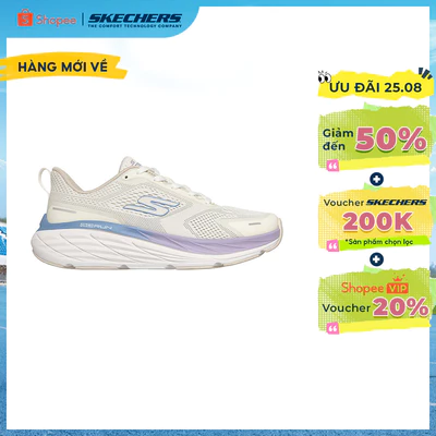 Giày Thể Thao Nữ Skechers GOrun Max Cushioning Elite 3 Chạy Bộ Tập luyện - 129720-OFWT Air-Cooled Goga Mat
