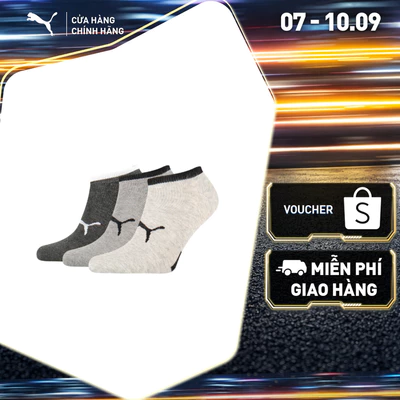 Bộ 3 Đôi Vớ, Tất PUMA Unisex Noshow 3P Apac anthracite / grey Màu Xám