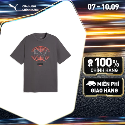 Áo Thun Thể Thao PUMA Nam PUMATECH Graphic Tee Moody Gray Màu Xám
