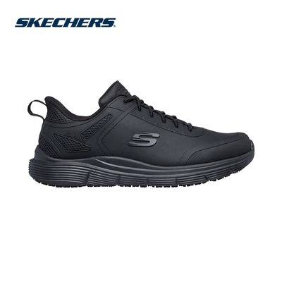 Giày Thể Thao Nam Skechers Slip-Ins Work Corart Falan Bảo Hộ Lao Động - 200388-BLK Memory Foam