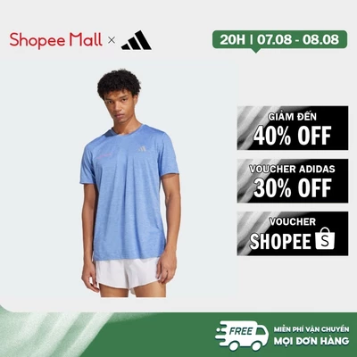 [Duy nhất 8.8 - VOUCHER 30%]adidas Chạy Áo Thun Melange Own The Run Nam Màu xanh da trời JL8725