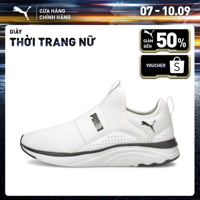 Giày Thời Trang PUMA Nữ Softride Sophia Slip-On Wn's White-Black Màu Trắng