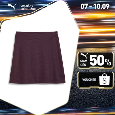 Váy Ngắn Thời Trang PUMA Nữ DARE TO Raised Texture Skirt Midnight Plum-AOP Màu Tím