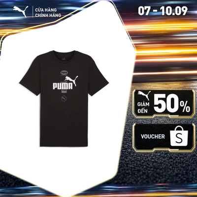 Áo Thun Thời Trang PUMA Nam POWER Graphic Tee Black Màu Đen