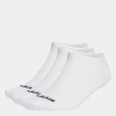 adidas Phong cách sống Bộ 3 Đôi Tất Mỏng Cổ Thấp Họa Tiết Kẻ Unisex trắng HT3447