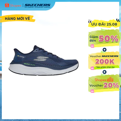 Giày Thể Thao Nam Skechers Slip-ins Performance Max Run Echoridge - 221001-NVY Air-Cooled Goga Mat
