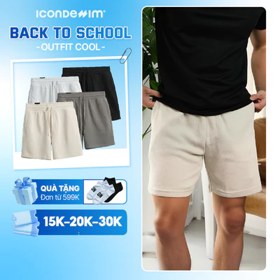 Quần Short Nam ICONDENIM Pique Regular QSID0138