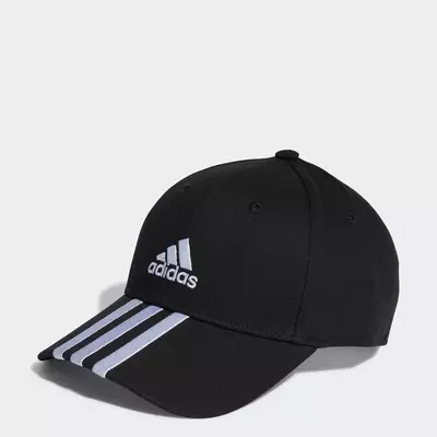 adidas Phong cách sống Mũ Lưỡi Trai Cotton Twill 3 Gạch Unisex Đen IB3242