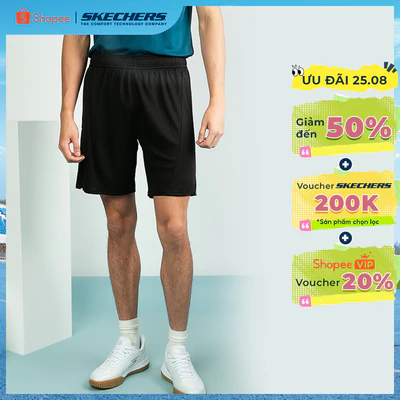 Quần Đùi Thể Thao Nam Skechers Walking Performance Shorts - SP325M364-0018