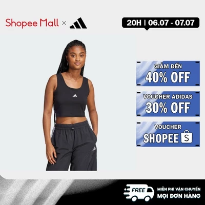 adidas Lifestyle Essentials Small Logo Cotton Lifestyle Tank Top Women Black JE1321