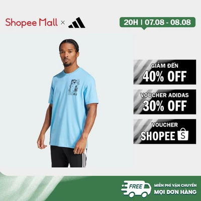 [Duy nhất 8.8 - VOUCHER 30%]adidas Bóng đá Áo Thun Graphic Messi Icon Nam Màu xanh da trời JJ1415