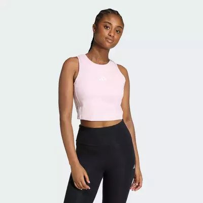 adidas Phong cách sống ÁO TANK TOP LÓT ĐỆM 3 GẠCH ESSENTIALS Nữ Hồng KC5182