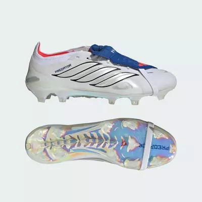 adidas Bóng đá Giày Đá Bóng Sân Cỏ Thật Đất Cứng PREDATOR ELITE Lưỡi Gà Gập Unisex trắng JS0376