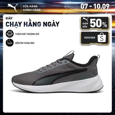 Giày Chạy Bộ PUMA Unisex Flyer Lite 3 Cool Dark Gray- Black- White Màu Xám