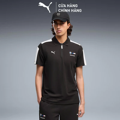 Áo Thun Thể Thao PUMA Nam BMW MMS MT7 Polo Black Màu Đen