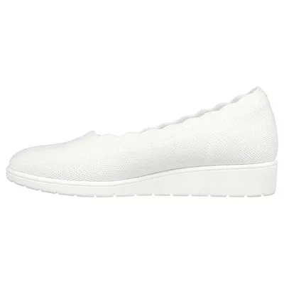 Giày Búp Bê Nữ Skechers Modern Comfort Cleo Flex Wedge Spellbind - 158156-WHT Air-Cooled Memory Foam