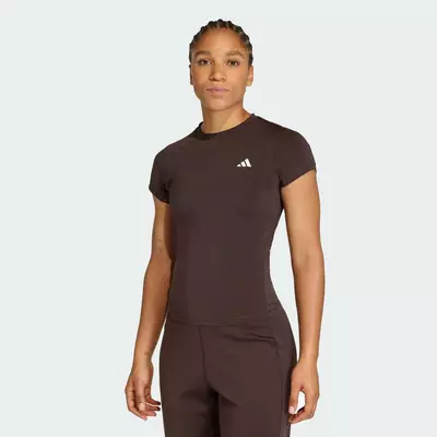 adidas Gym & Training Áo Thun Tập Luyện PrimeLift Essentials Contour Nữ nâu KD0114