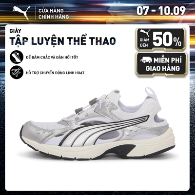 Giày Thể Thao PUMA Unisex Milenio Tech LT Sandal White-Silver-Black Màu Trắng