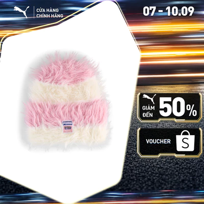Nón Thời Trang PUMA Unisex x KIDSUPER Beanie Poised Pink-Alpine Snow Màu Hồng