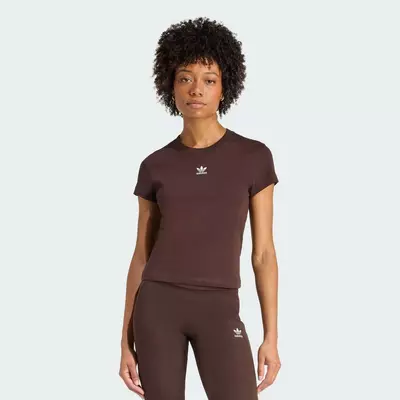 adidas Lifestyle Essentials Slim Tee Women Brown KD1354