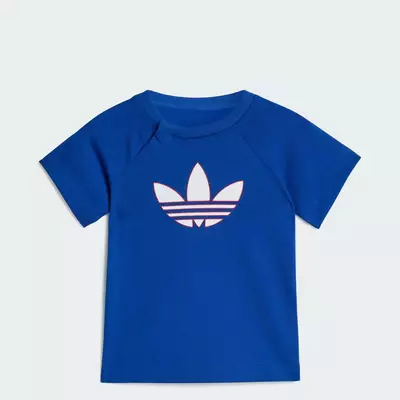 adidas Phong cách sống ÁO THUN GRAPHIC BA LÁ Trẻ em Màu xanh da trời KD1059