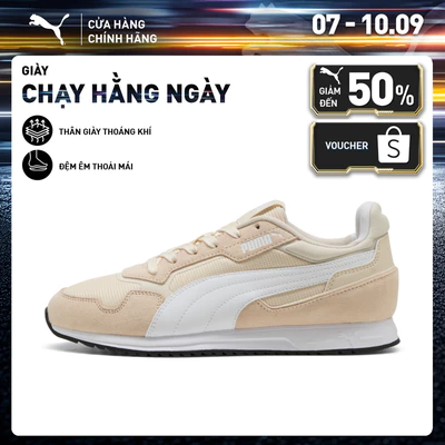 Giày Thể Thao PUMA Unisex SOFTRIDE ST MILER Alpine Snow-White-Black Màu Trắng
