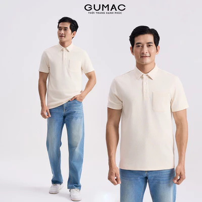 Áo Polo Nam GUMAC Form Suông Tay Ngắn Xẻ Lai Hai Bên Chất Thun Nano Thoáng Mát APNG04053