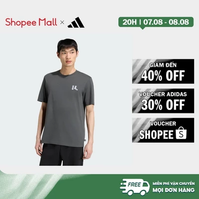 [Duy nhất 8.8 - VOUCHER 30%]adidas Phong cách sống ÁO THUN GRAPHIC SUMMER EMBROIDERED SLIDES Nam Xám KT9694