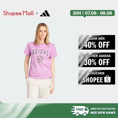[Duy nhất 8.8 - VOUCHER 30%]adidas Phong cách sống Áo Thun Graphic Collegiate Nữ Màu tím IZ1159