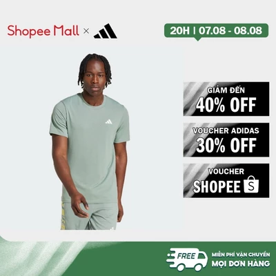 [Duy nhất 8.8 - VOUCHER 30%]adidas Gym & Training Áo Thun Tập Luyện Train Essentials Feelready Nam màu xanh lá JP4952