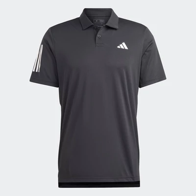 adidas Quần vợt & Padel Tennis Áo Polo Tennis 3 Sọc Club Nam Đen HS3269